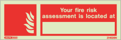 Your fire risk assessment located at