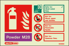 Powder M28 - Fire Extinguisher ID
