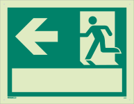 Blank Directional Tunnel sign Exit left